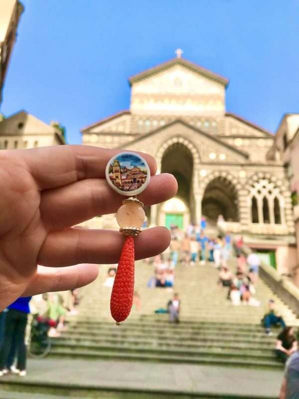 Orecchini Maiolica AMALFI Duomo n.015 - immagine 5