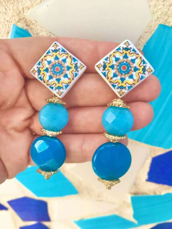 Orecchini Maiolica n.06 - immagine 3