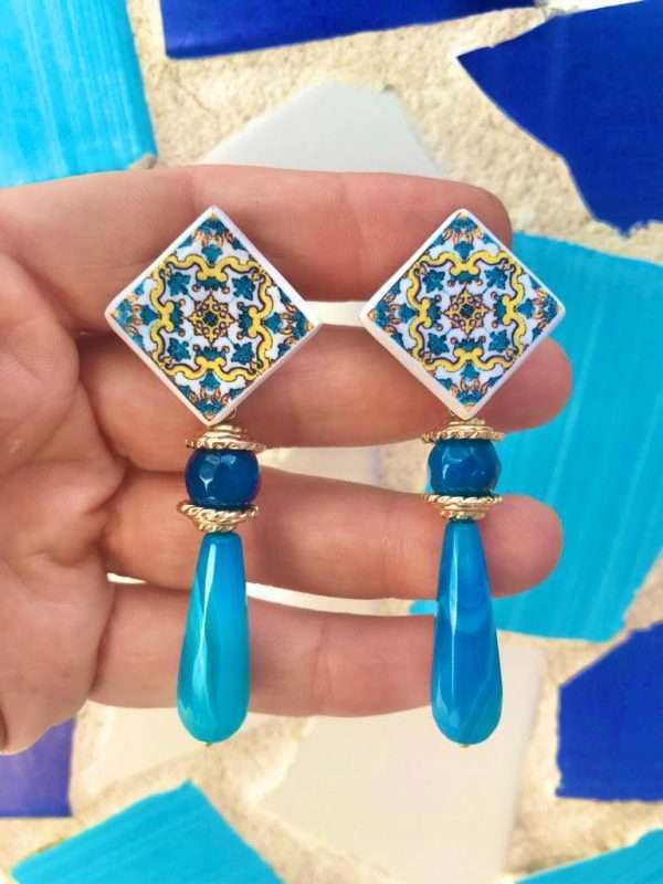 Orecchini Maiolica n.05 - immagine 4