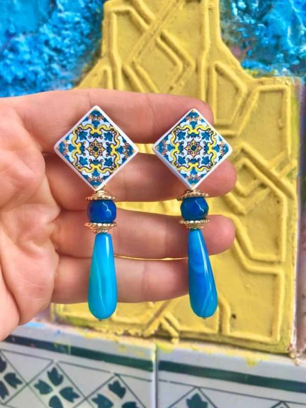 Orecchini Maiolica n.05 - immagine 3