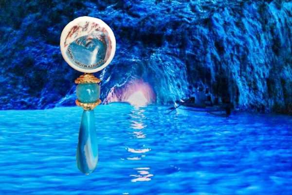Orecchini Maiolica CAPRI Grotta Azzurra n.012 - immagine 5