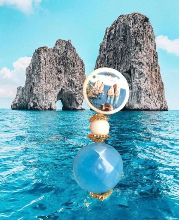 Orecchini Maiolica CAPRI Faraglioni n.013 - immagine 4