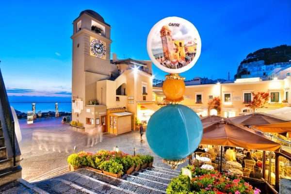 Orecchini Maiolica CAPRI Piazzetta n.011 - immagine 5