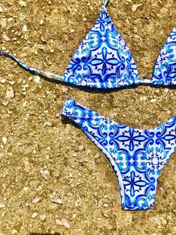 Triangolo Liscio Blue Maiolica - immagine 2