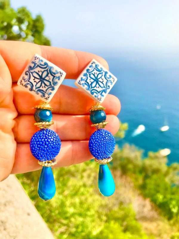 Orecchini Maiolica n.043 - immagine 4