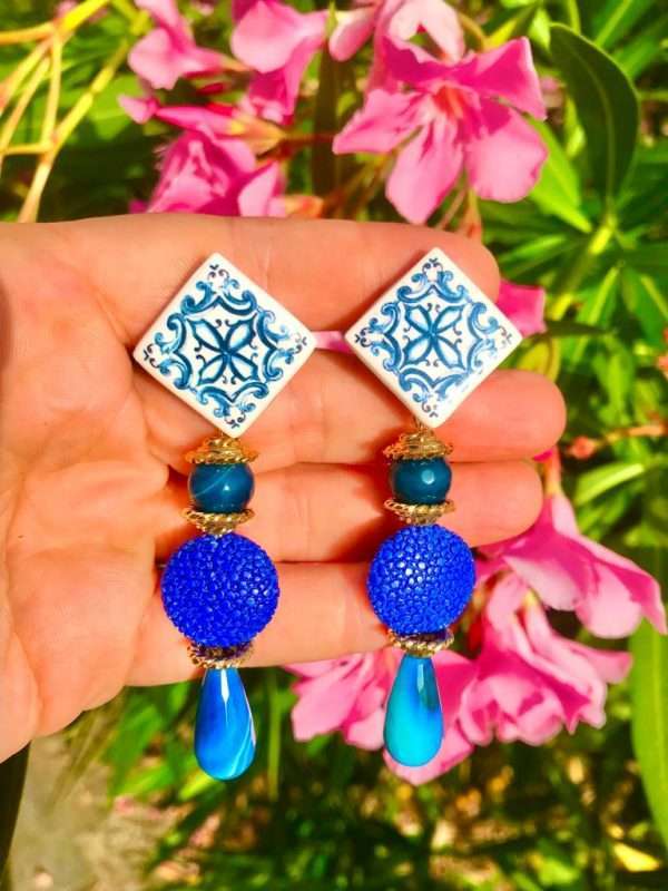 Orecchini Maiolica n.043 - immagine 3