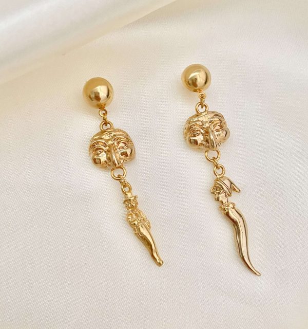 Orecchini Luxury  "Pulcinella" n.091