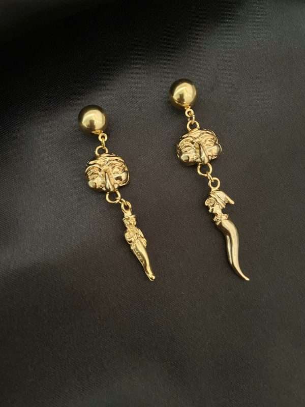 Orecchini Luxury  "Pulcinella" n.091 - immagine 3
