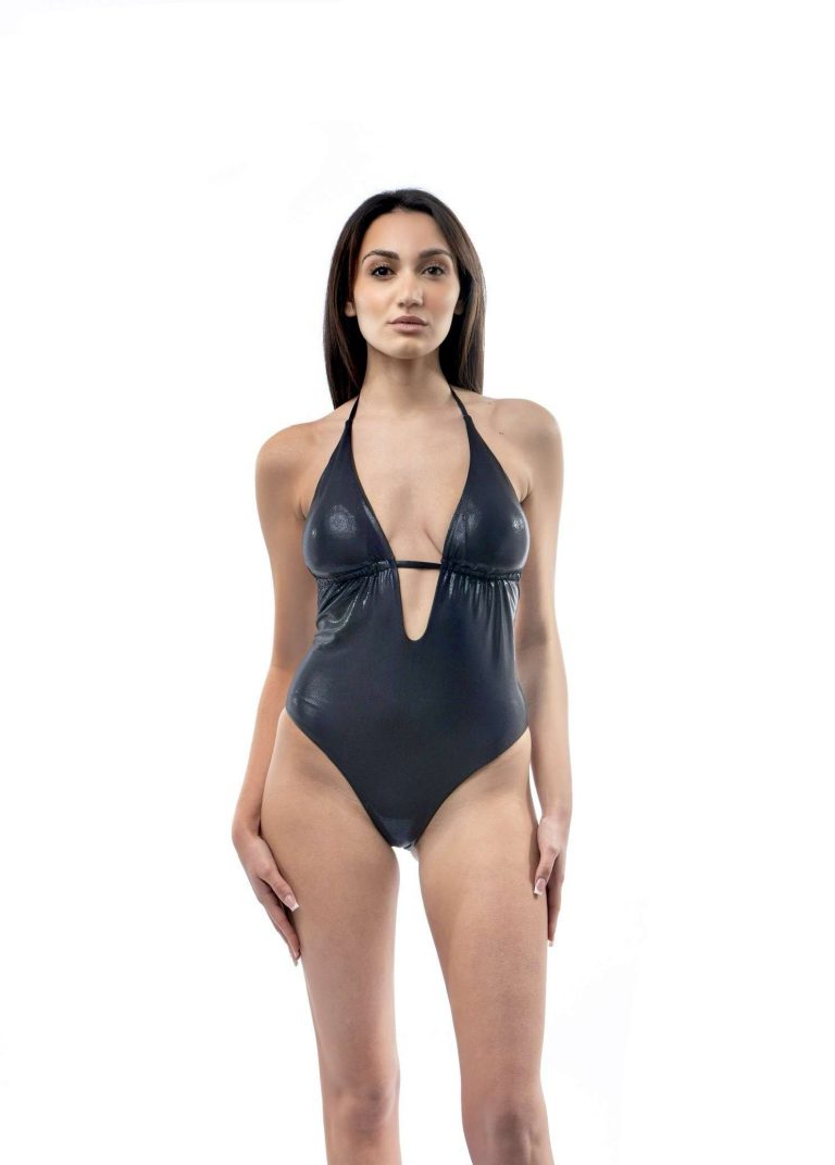 Monokini Black Glitter