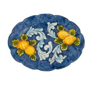 Piatto Ovale Blue Lemon